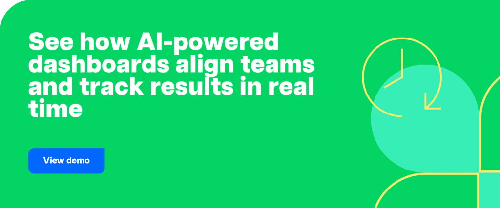 See how AI-powered dashboards align teams and track results in real time.