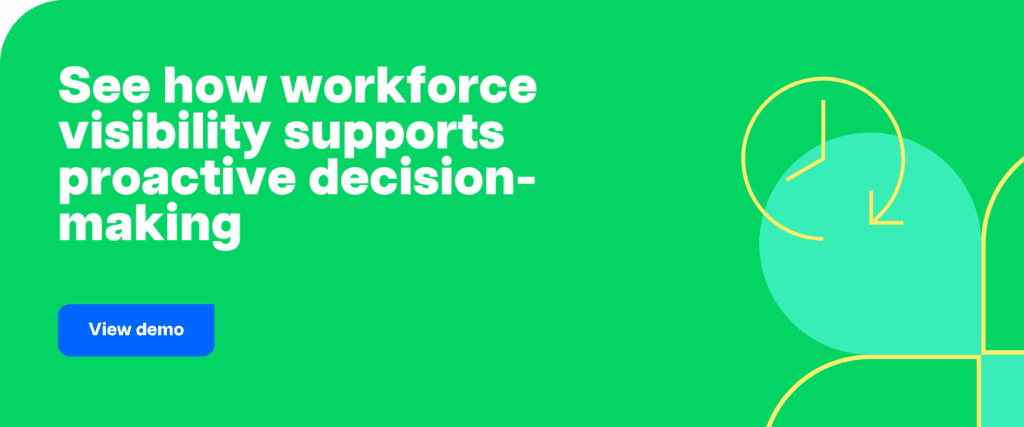 See how workforce visibility supports proactive decision-making