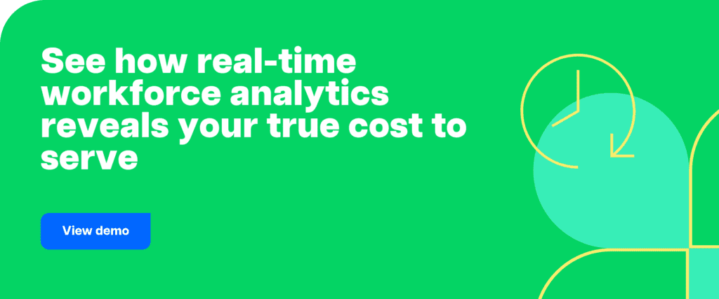 See how real-time workforce analytics reveals your true cost to serve