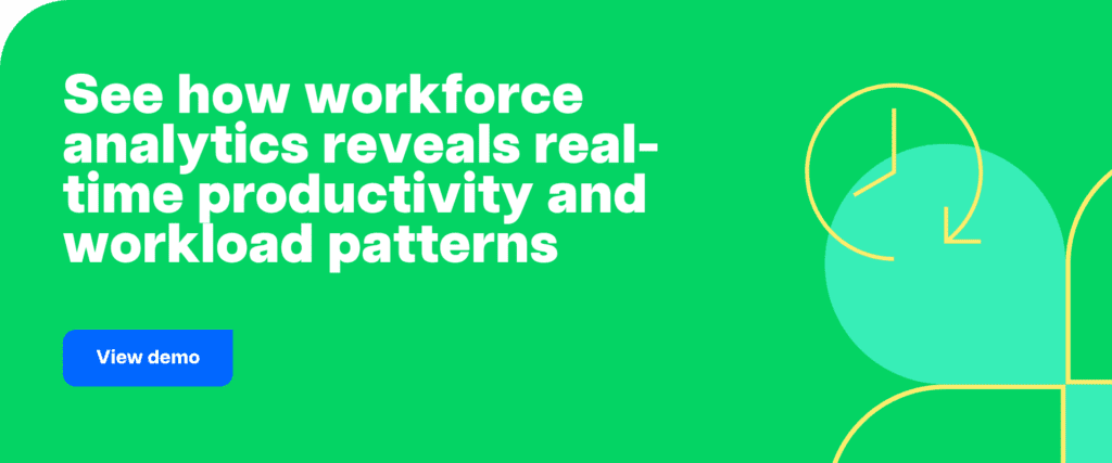 See how workforce analytics reveals real-time productivity and workload patterns