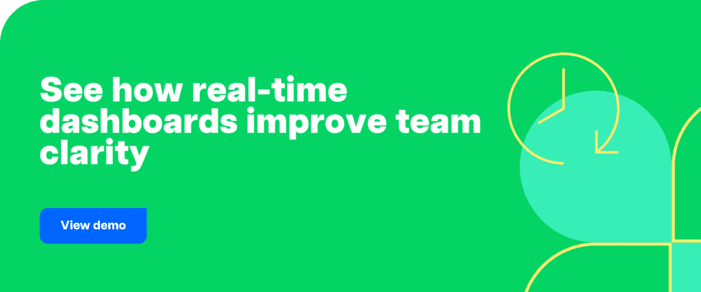 See how real-time dashboards improve team clarity